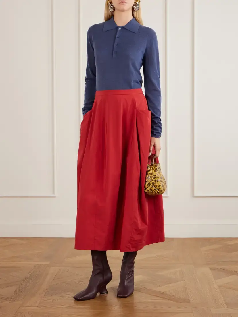 Tibi Wool-blend Knit Polo Sweater | Thumbnail 2