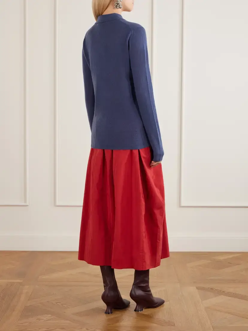 Tibi Wool-blend Knit Polo Sweater | Thumbnail 4