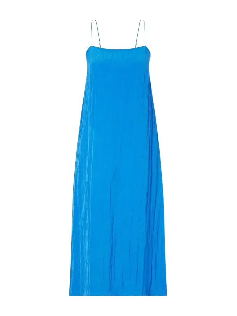 Tibi Crinkled Satin Midi Dress | Image 1 Tibi Crinkled Satin Midi Dress | Image 1