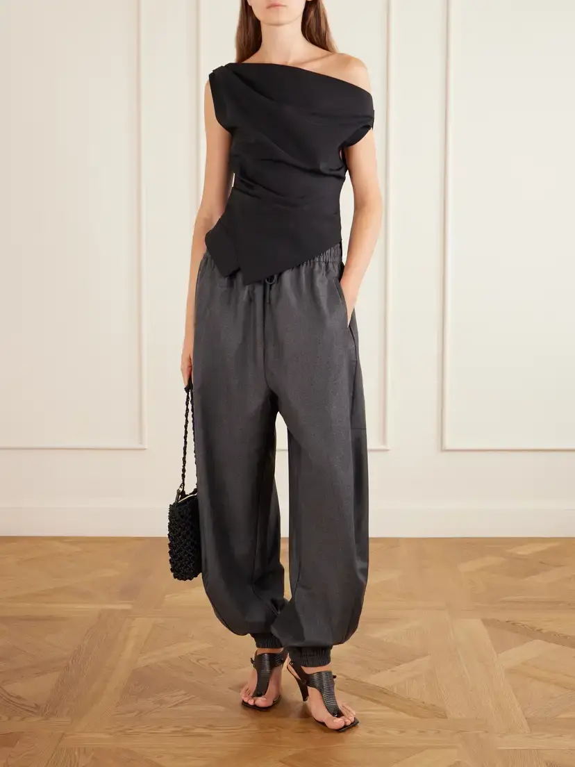 RÓHE Off-the-shoulder Draped Jersey Blouse | Thumbnail 2