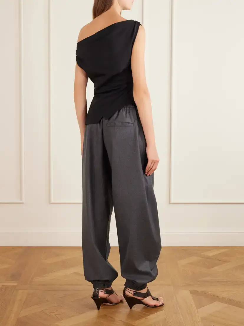 RÓHE Off-the-shoulder Draped Jersey Blouse | Thumbnail 3