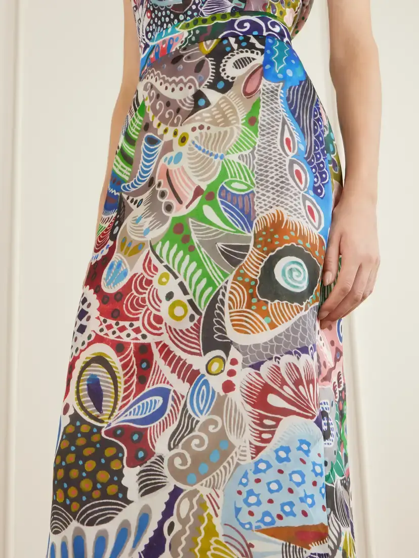 Heirlome Irene Printed Silk-organza Midi Skirt | Thumbnail 5 Heirlome Irene Printed Silk-organza Midi Skirt | Thumbnail 5