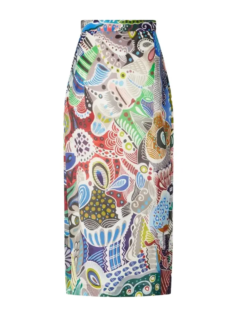 Heirlome Irene Printed Silk-organza Midi Skirt | Image 1 Heirlome Irene Printed Silk-organza Midi Skirt | Image 1