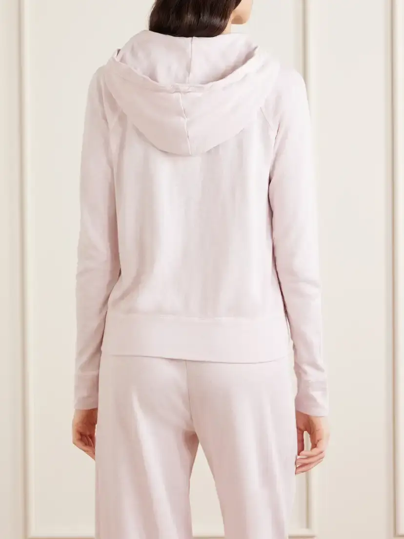 James Perse Vintage French Cotton-terry Hoodie | Thumbnail 4