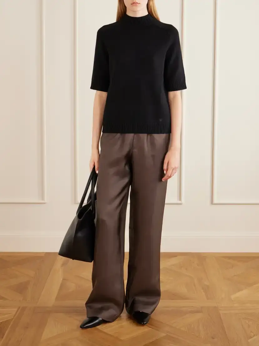Loulou de Saison Ruth Ribbed Cashmere Sweater | Thumbnail 2 Loulou de Saison Ruth Ribbed Cashmere Sweater | Thumbnail 2