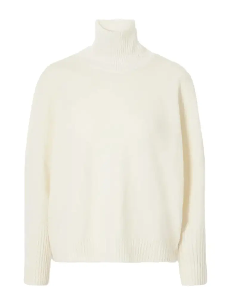 Courrèges Logo-embroidered Ribbed-knit Wool Sweater | Image 1 Courrèges Logo-embroidered Ribbed-knit Wool Sweater | Image 1