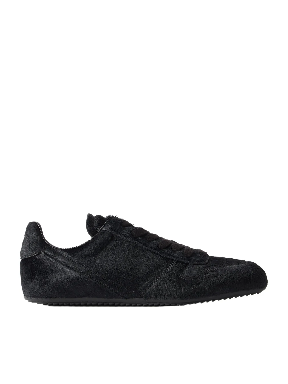 Minimal Sneaks Calf-hair And Leather Sneakers - Black