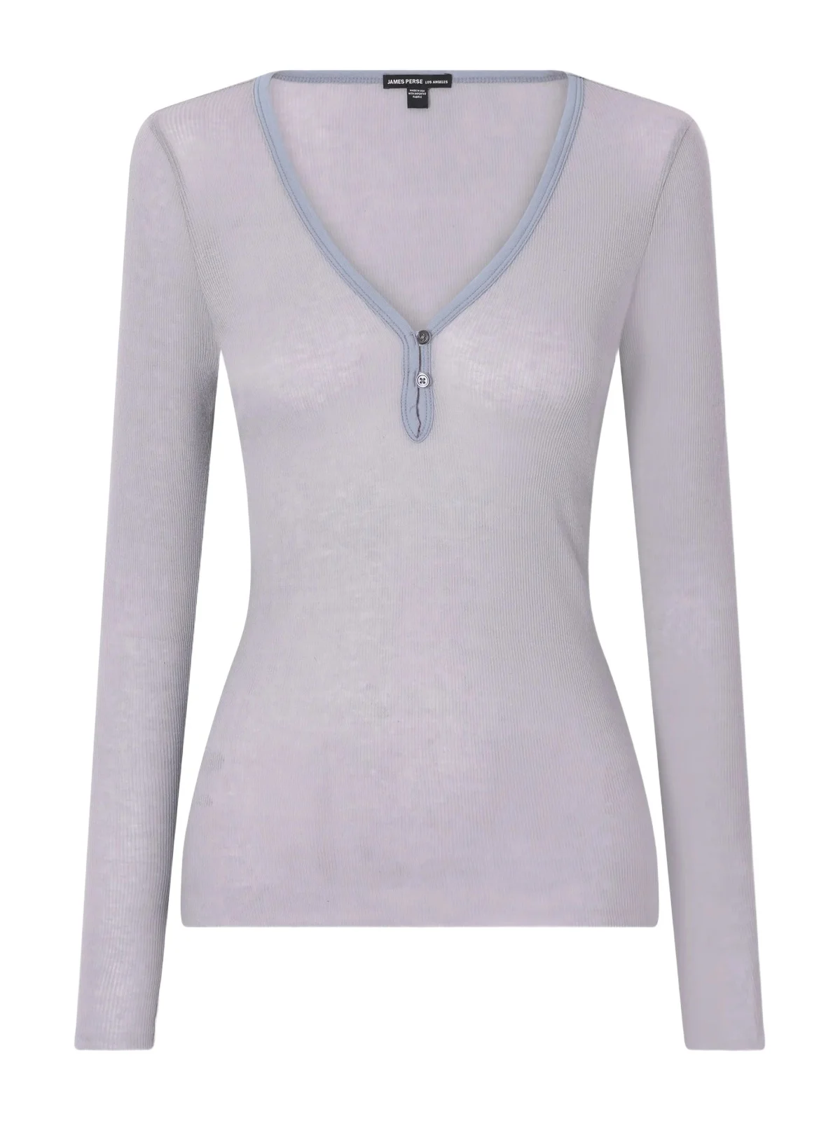 James Perse Ribbed Cotton And Cashmere-blend T-shirt - Gray