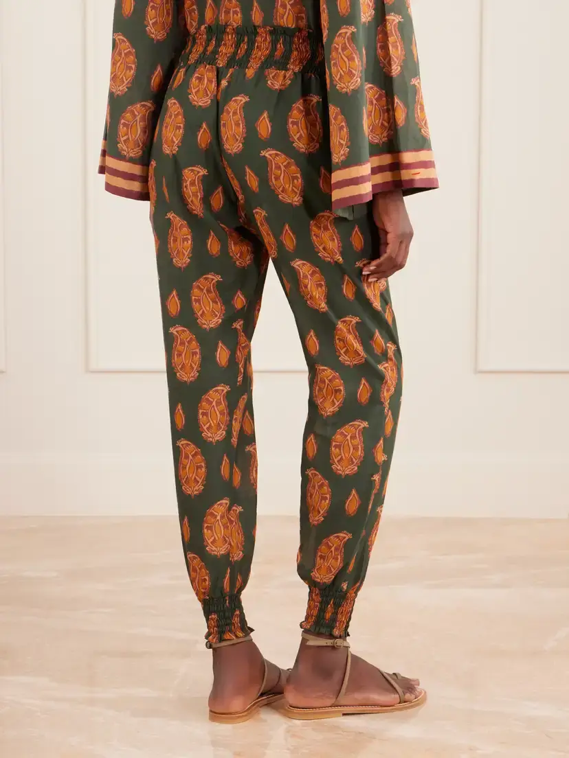 Johanna Ortiz Oasis Of The Rider Printed Cotton-voile Tapered Pants | Thumbnail 4 Johanna Ortiz Oasis Of The Rider Printed Cotton-voile Tapered Pants | Thumbnail 4
