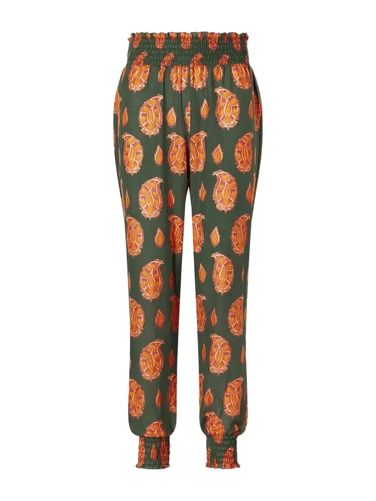 Johanna Ortiz Oasis Of The Rider Printed Cotton-voile Tapered Pants | Image 1 Johanna Ortiz Oasis Of The Rider Printed Cotton-voile Tapered Pants | Image 1