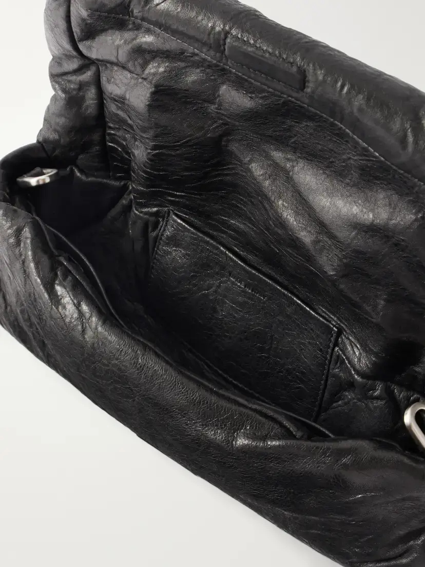 Rick Owens Baguette Logo-debossed Crinkled Leather Clutch | Thumbnail 5 Rick Owens Baguette Logo-debossed Crinkled Leather Clutch | Thumbnail 5
