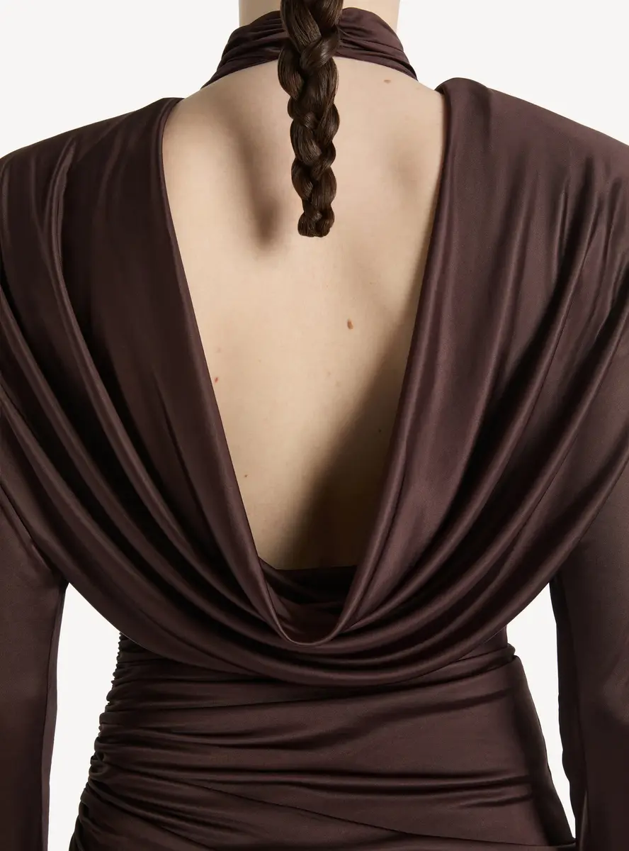 Balmain Long flowing jersey dress | Thumbnail 5 Balmain Long flowing jersey dress | Thumbnail 5