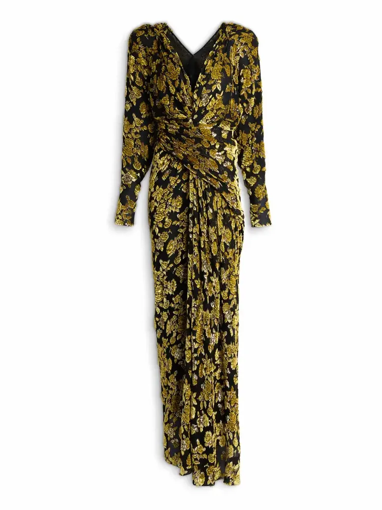 Long velvet jacquard dress Long velvet jacquard dress
