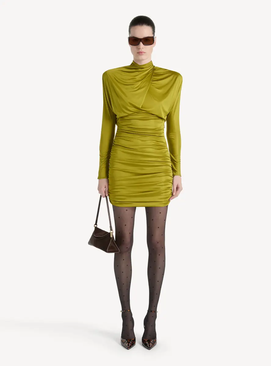 Balmain Draped flowing jersey dress | Thumbnail 2