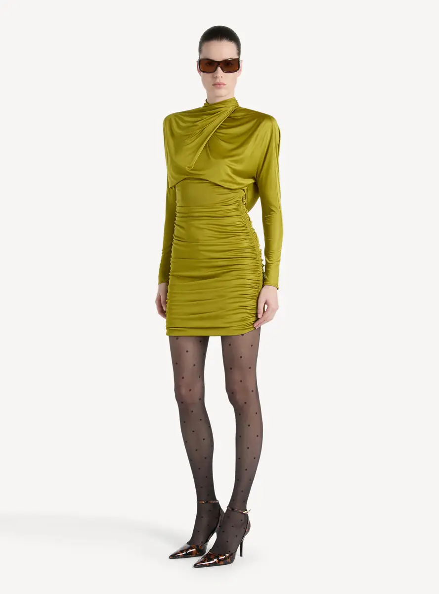 Balmain Draped flowing jersey dress | Thumbnail 3