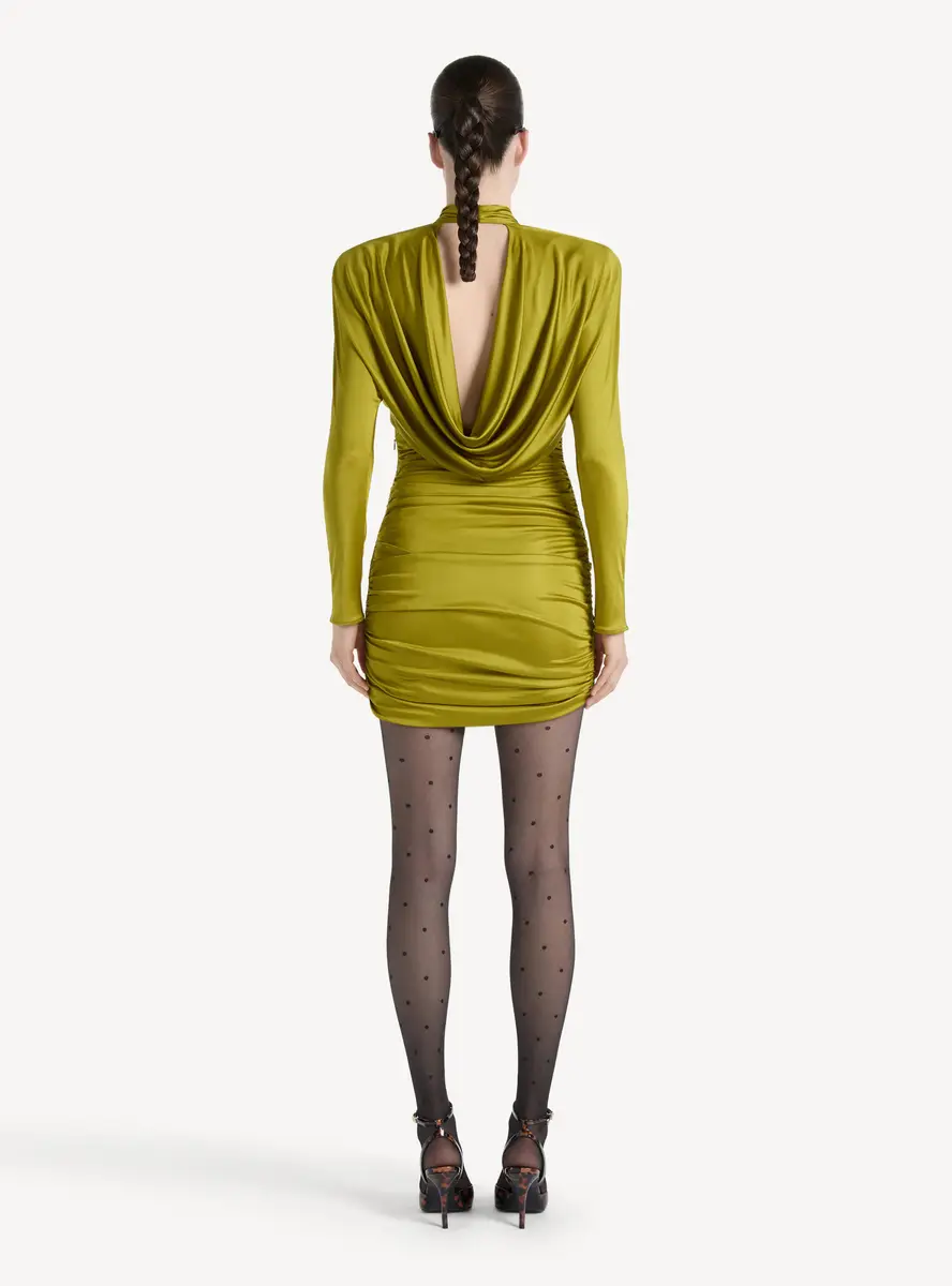 Balmain Draped flowing jersey dress | Thumbnail 4