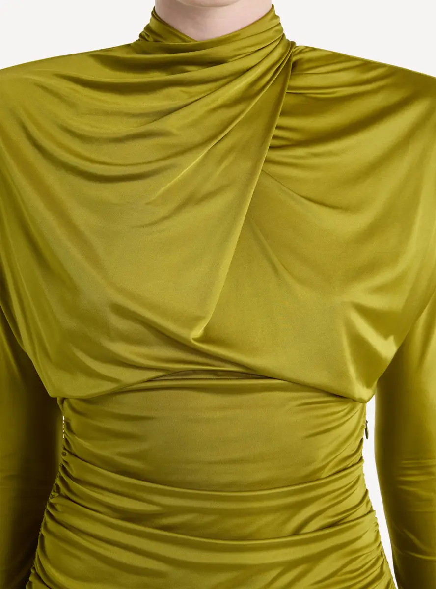 Balmain Draped flowing jersey dress | Thumbnail 6