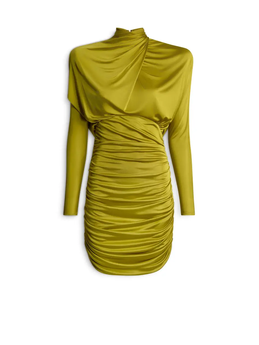 Balmain Draped flowing jersey dress | Image 1 Balmain Draped flowing jersey dress | Image 1