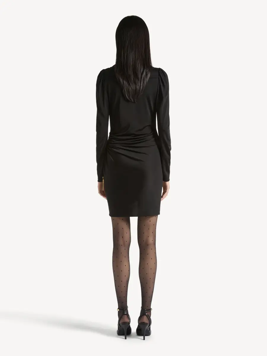 Balmain Draped flowing jersey dress | Thumbnail 3 Balmain Draped flowing jersey dress | Thumbnail 3