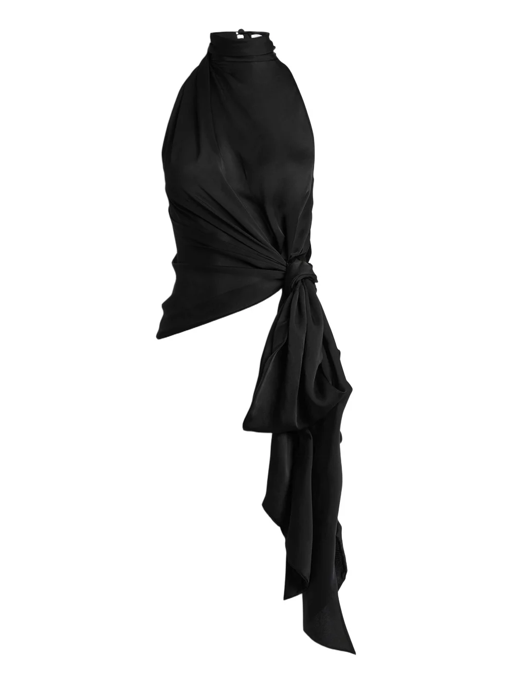 Open-back silk charmeuse top Open-back silk charmeuse top