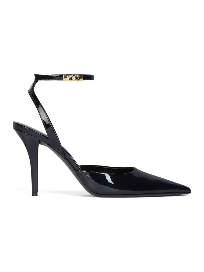 Patent leather strappy pumps Patent leather strappy pumps
