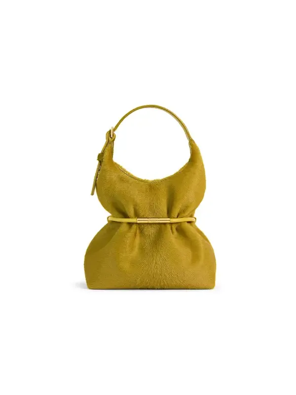 Balmain SPHYNX mini bag in pony-effect leather