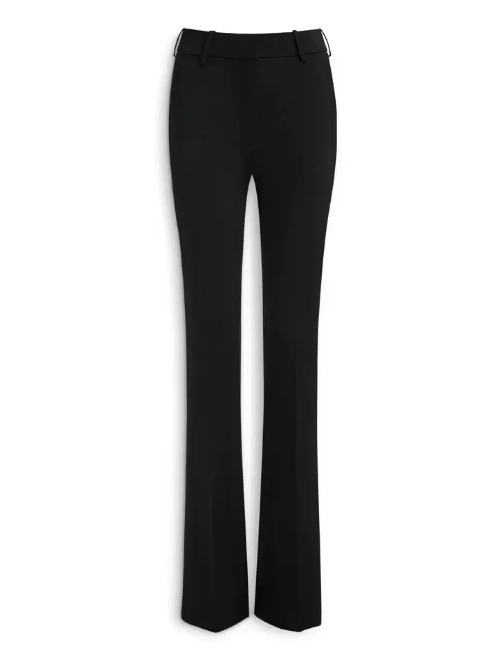 Balmain Low-waisted wool satin trousers