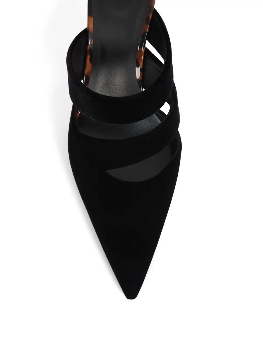 Balmain Velvet and printed patent leather pumps | Thumbnail 5