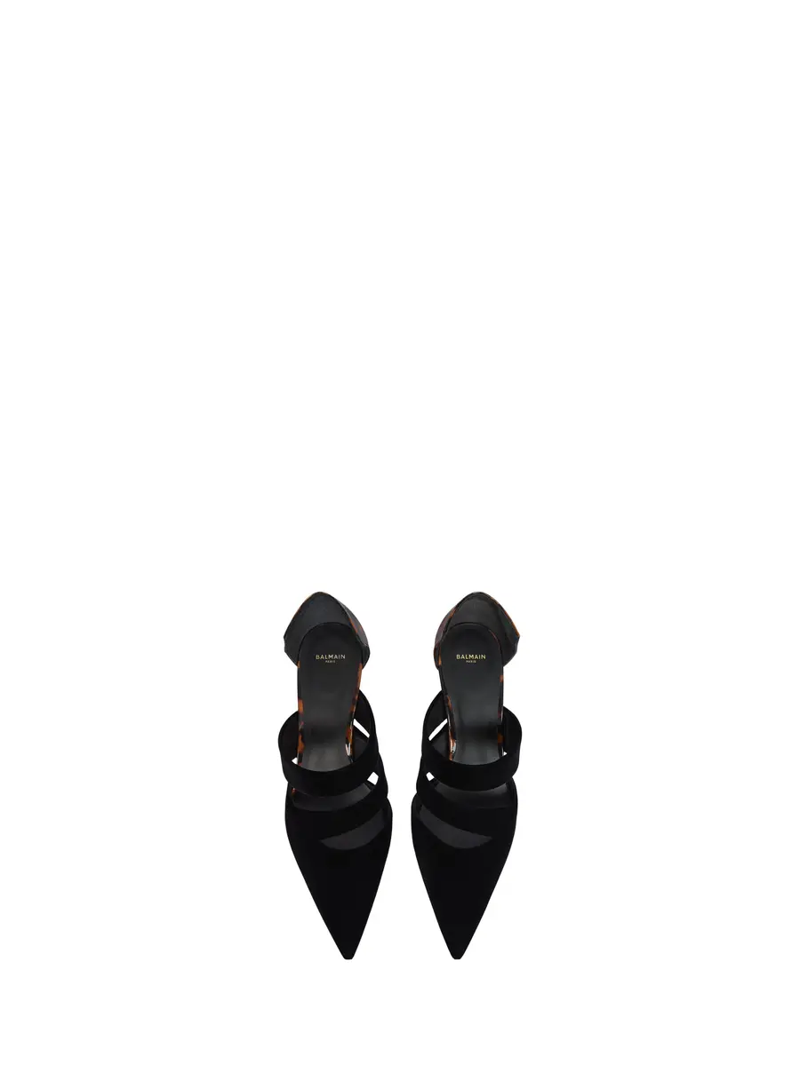 Balmain Velvet and printed patent leather pumps | Thumbnail 6