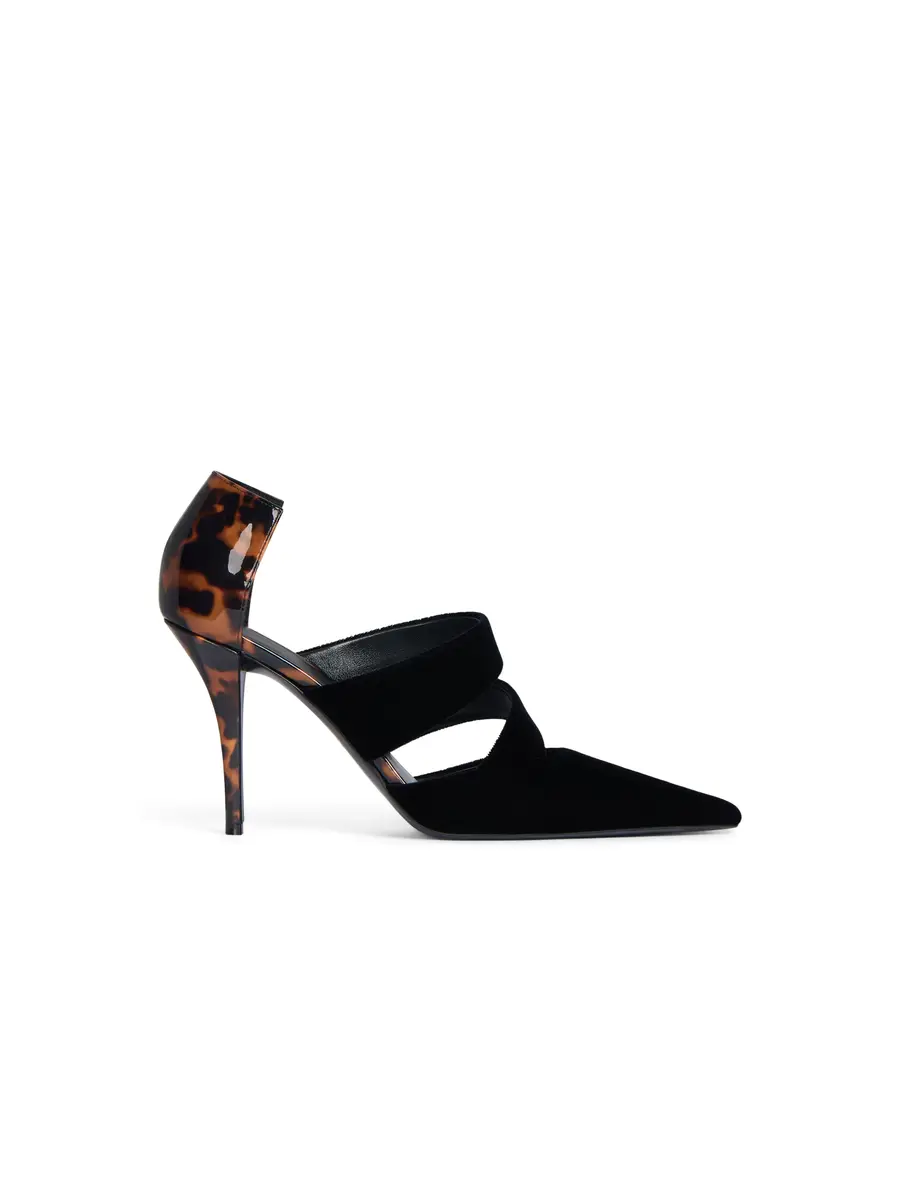 Balmain Velvet and printed patent leather pumps | Image 1 Balmain Velvet and printed patent leather pumps | Image 1
