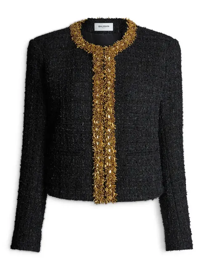 Embroidered tweed jacket Embroidered tweed jacket