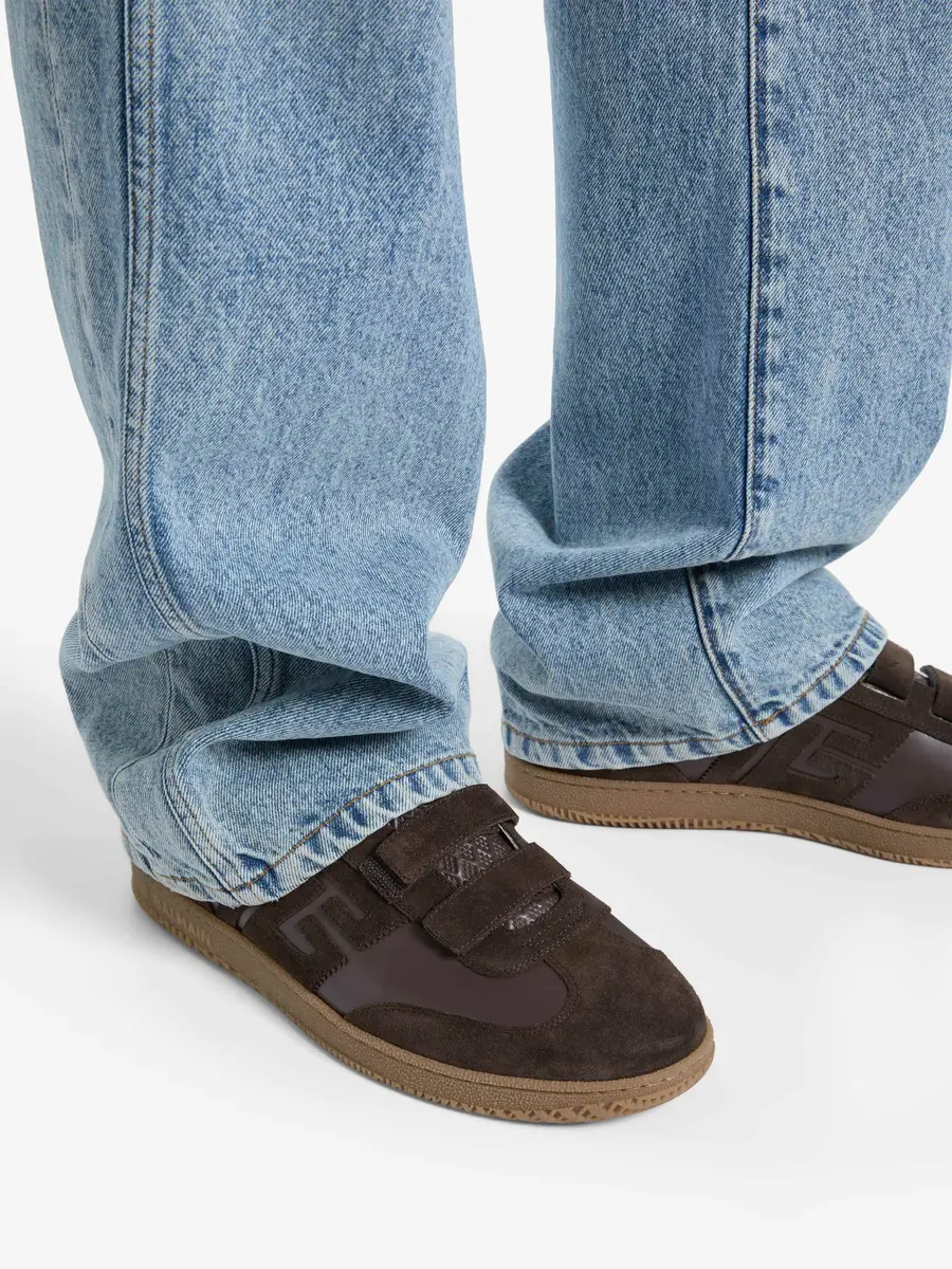 Balmain Swan trainers in smooth leather and suede | Thumbnail 2 Balmain Swan trainers in smooth leather and suede | Thumbnail 2