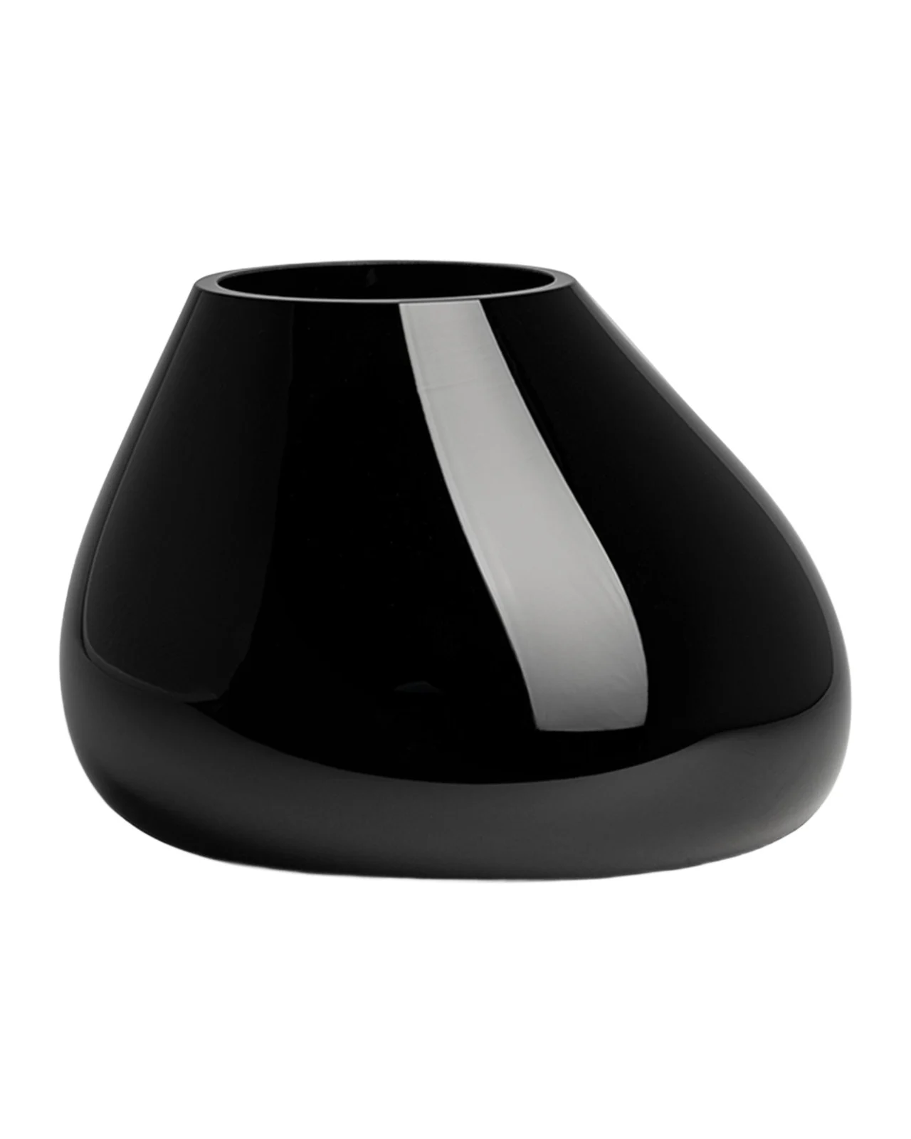 Orrefors Ebon Black Medium Vase