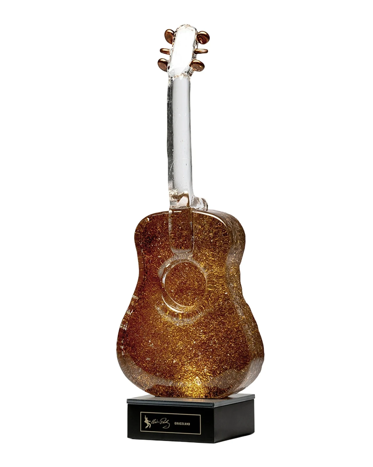 Kosta Boda "Elvis Presley: Graceland" Limited Edition Crystal Guitar by Kjell Engman