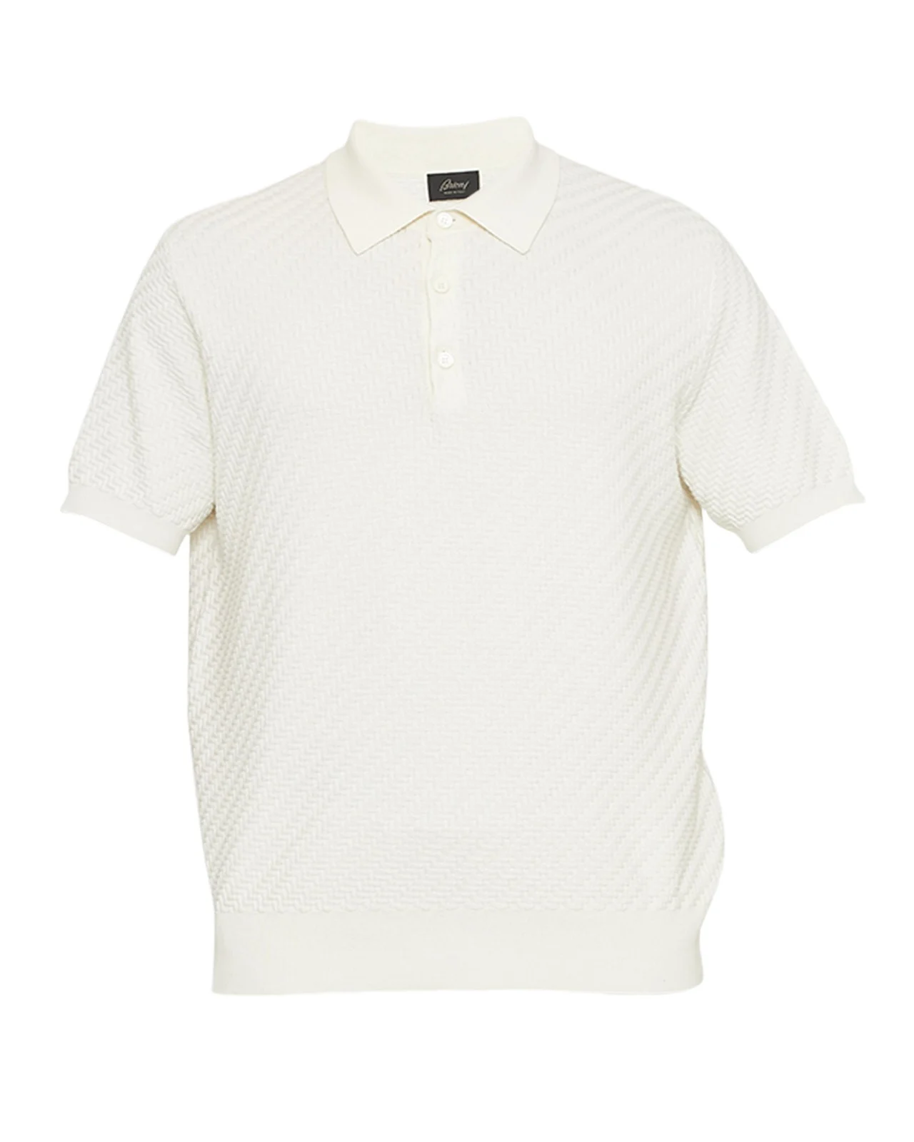 Men's Basketweave Stitch Polo Sweater Men's Basketweave Stitch Polo Sweater