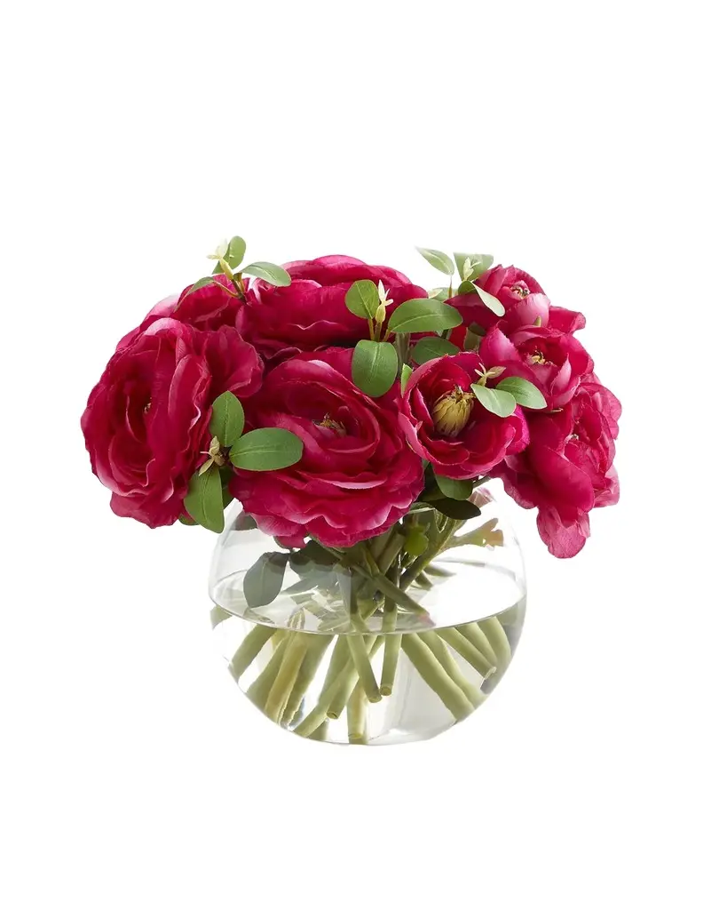 John-Richard Collection Beauty Ranunculus Faux-Floral Arrangement | Image 1 John-Richard Collection Beauty Ranunculus Faux-Floral Arrangement | Image 1