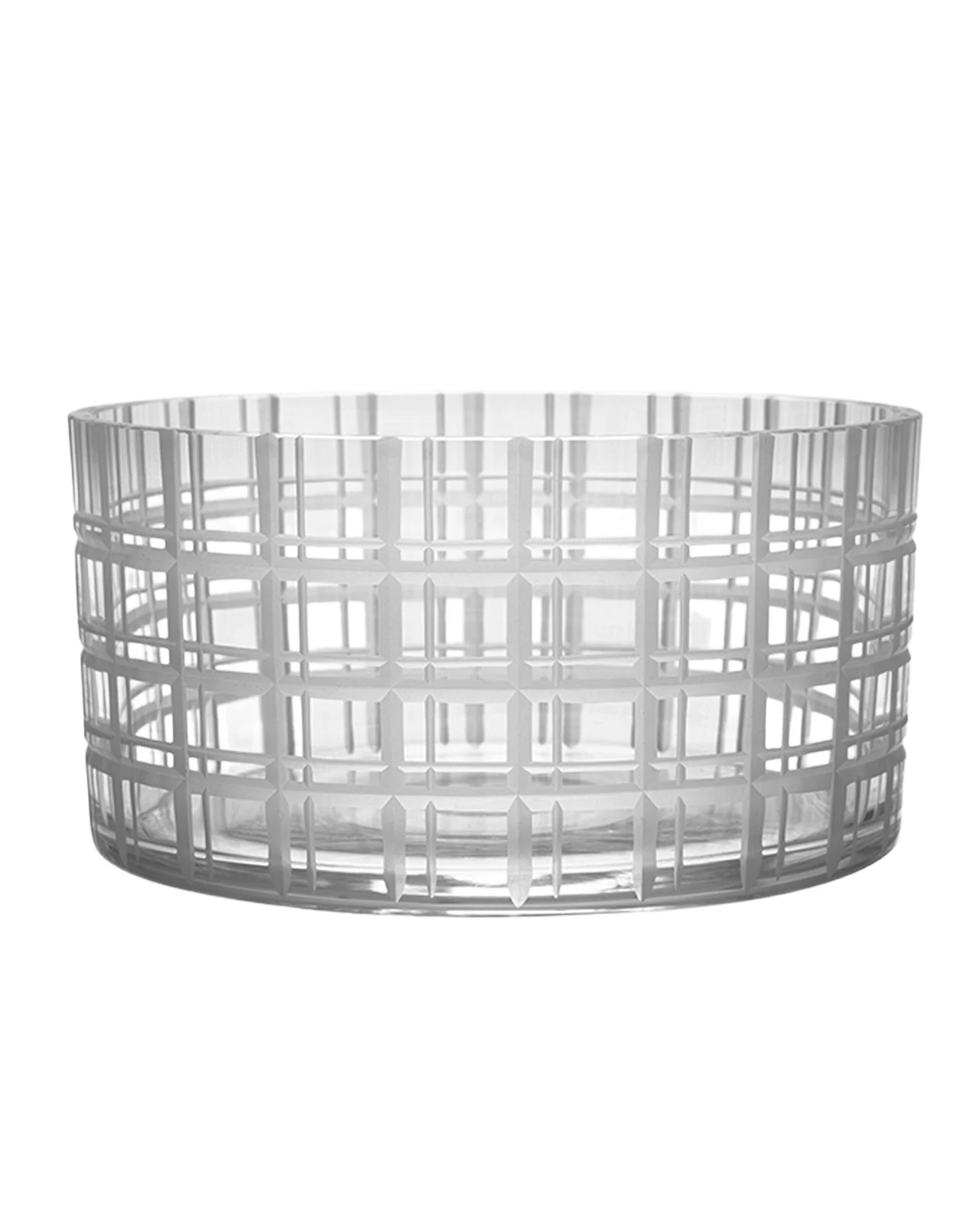 Orrefors 6" Cut in Number Checker Bowl