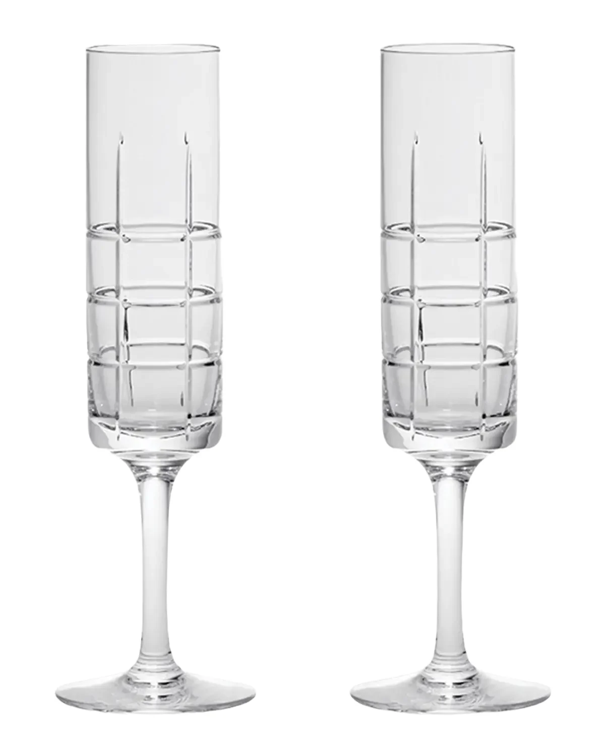Orrefors Street Champagne Glasses, Set of 2