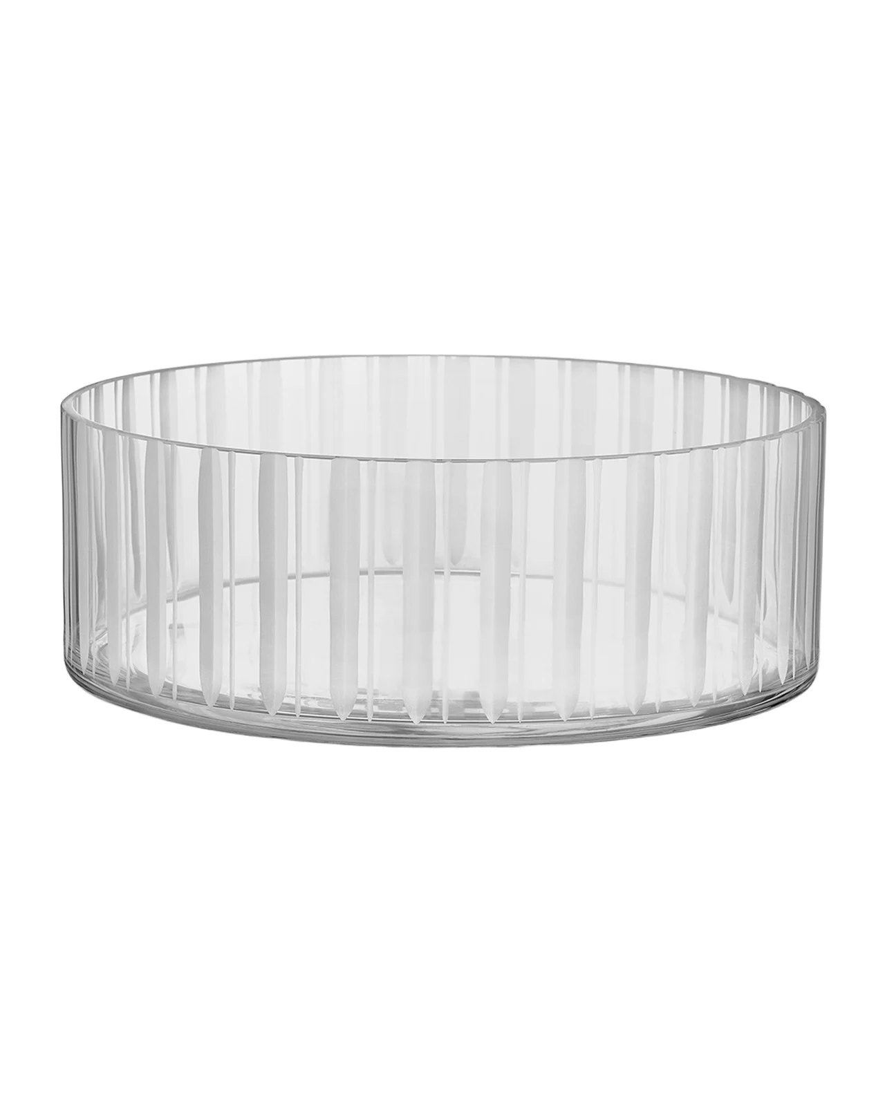 Orrefors 11" Cut in Number Stripes Bowl