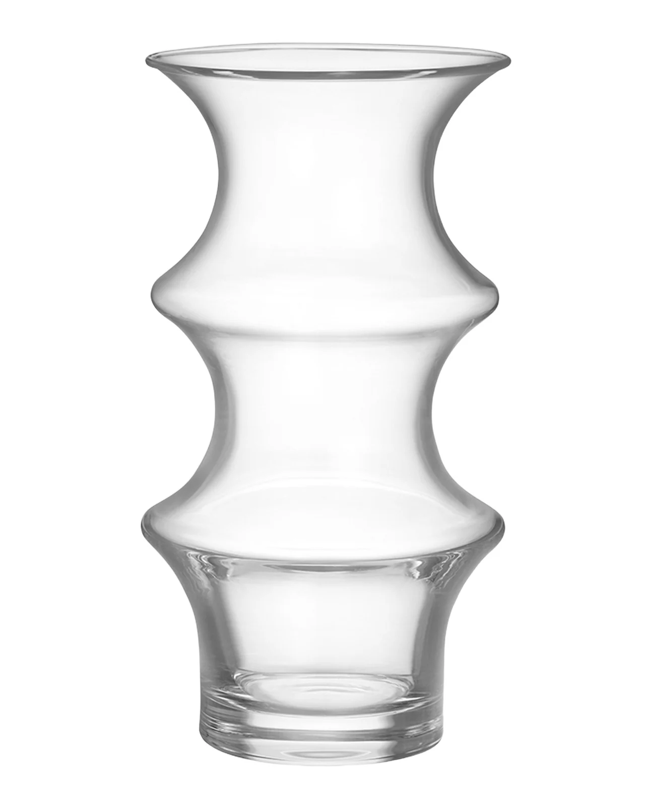 Kosta Boda Pagod Large Clear Vase, 10"