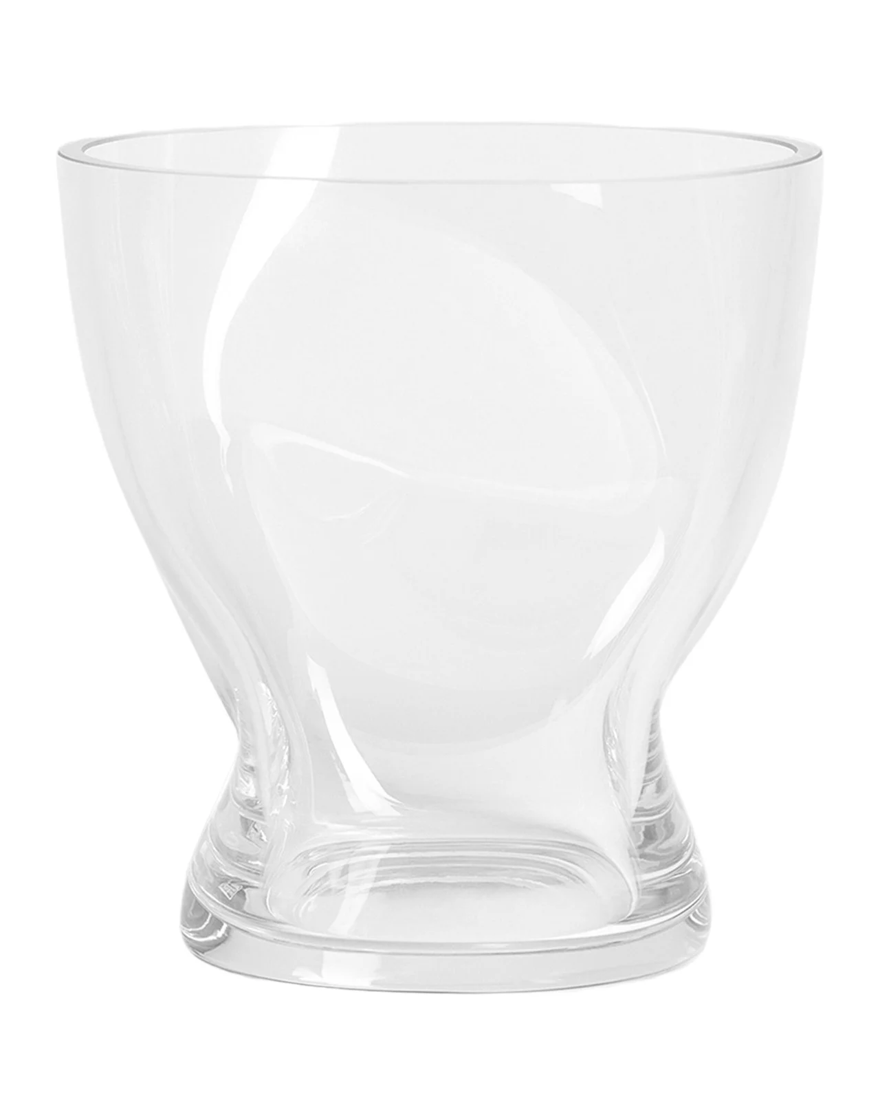Orrefors Squeeze Blue Gray Tulip Vase, 7.09"