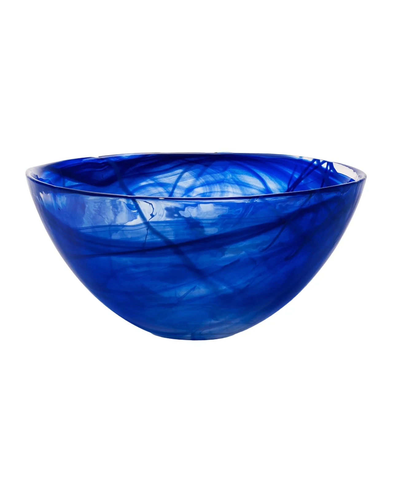 Kosta Boda Contrast Bowl Blue, Large