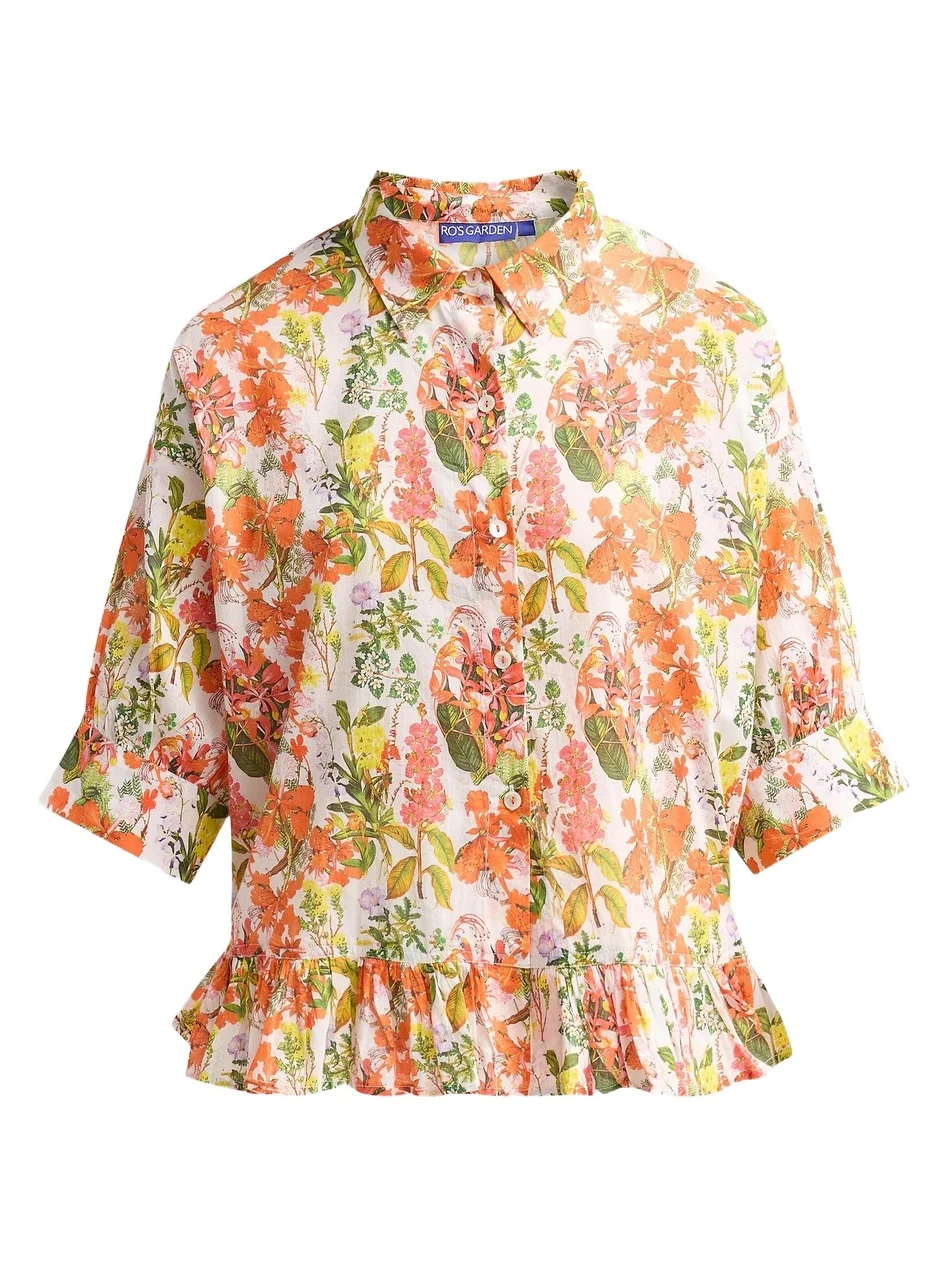Women's Ruby Floral Cotton Shirt