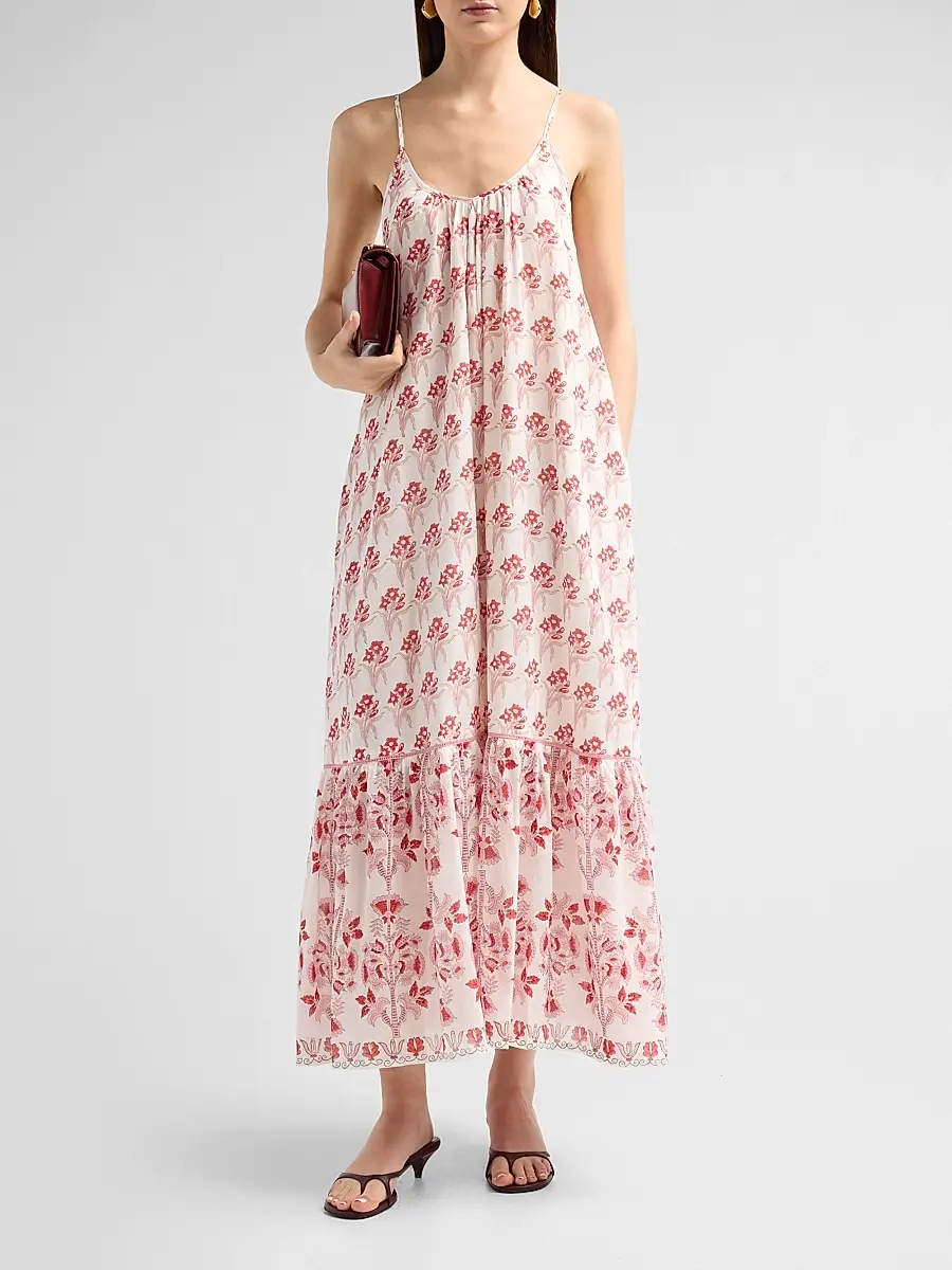 Ro's Garden Women's Samoa Floral Cotton Maxi Dress | Thumbnail 2 Ro's Garden Women's Samoa Floral Cotton Maxi Dress | Thumbnail 2