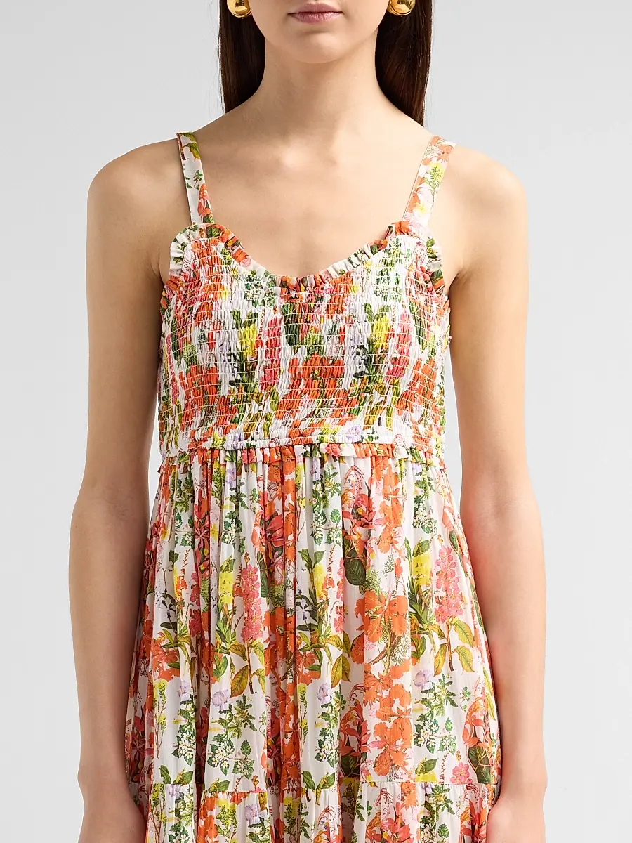 Ro's Garden Women's Reece Floral Cotton Maxi Dress | Thumbnail 5 Ro's Garden Women's Reece Floral Cotton Maxi Dress | Thumbnail 5