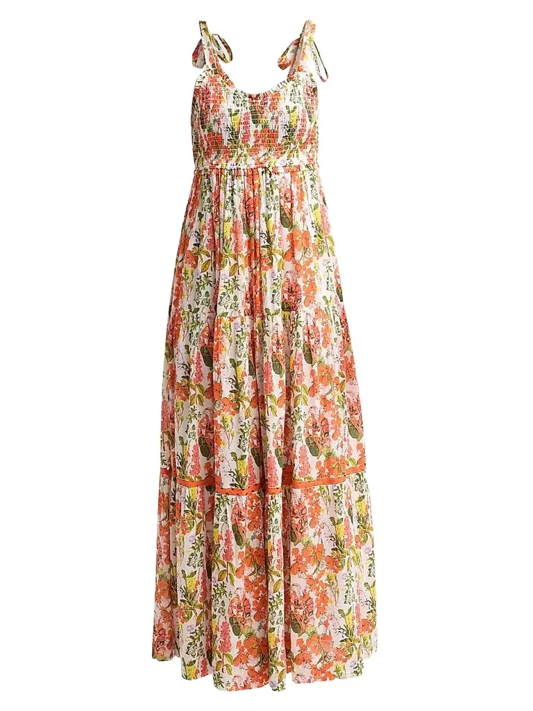 Ro's Garden Women's Reece Floral Cotton Maxi Dress | Image 1 Ro's Garden Women's Reece Floral Cotton Maxi Dress | Image 1