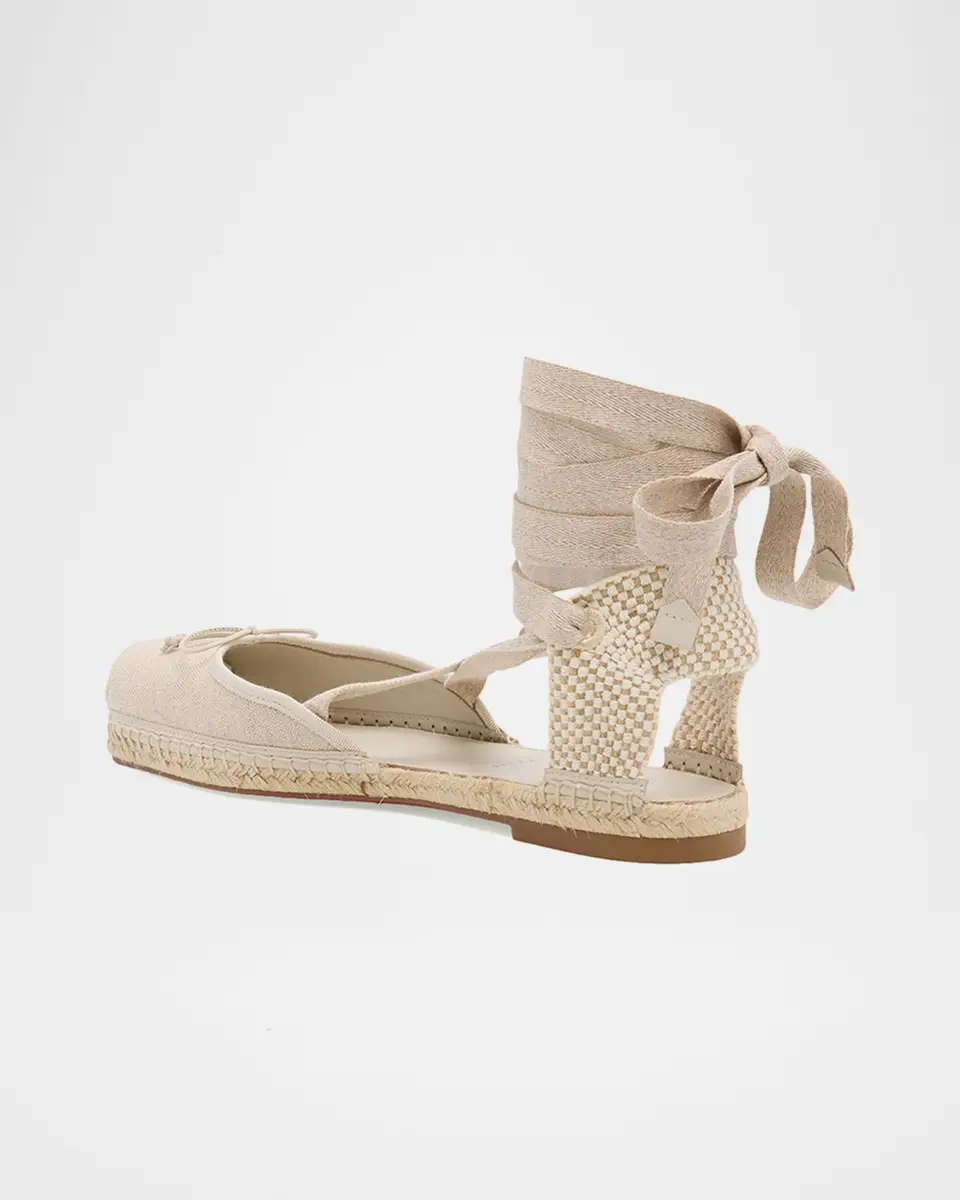 Christian Louboutin Cassiadrilla Canvas Lace-Up Espadrilles | Thumbnail 2