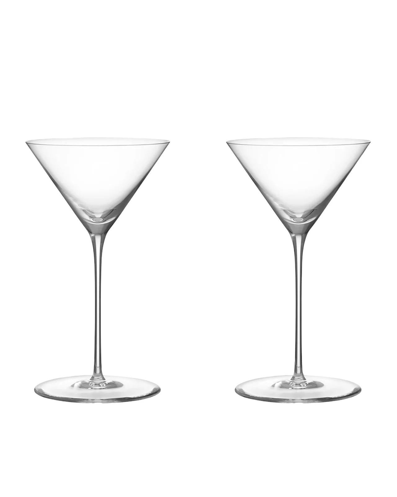 Orrefors Geometry 7 oz. Martini Glasses, Set of 2