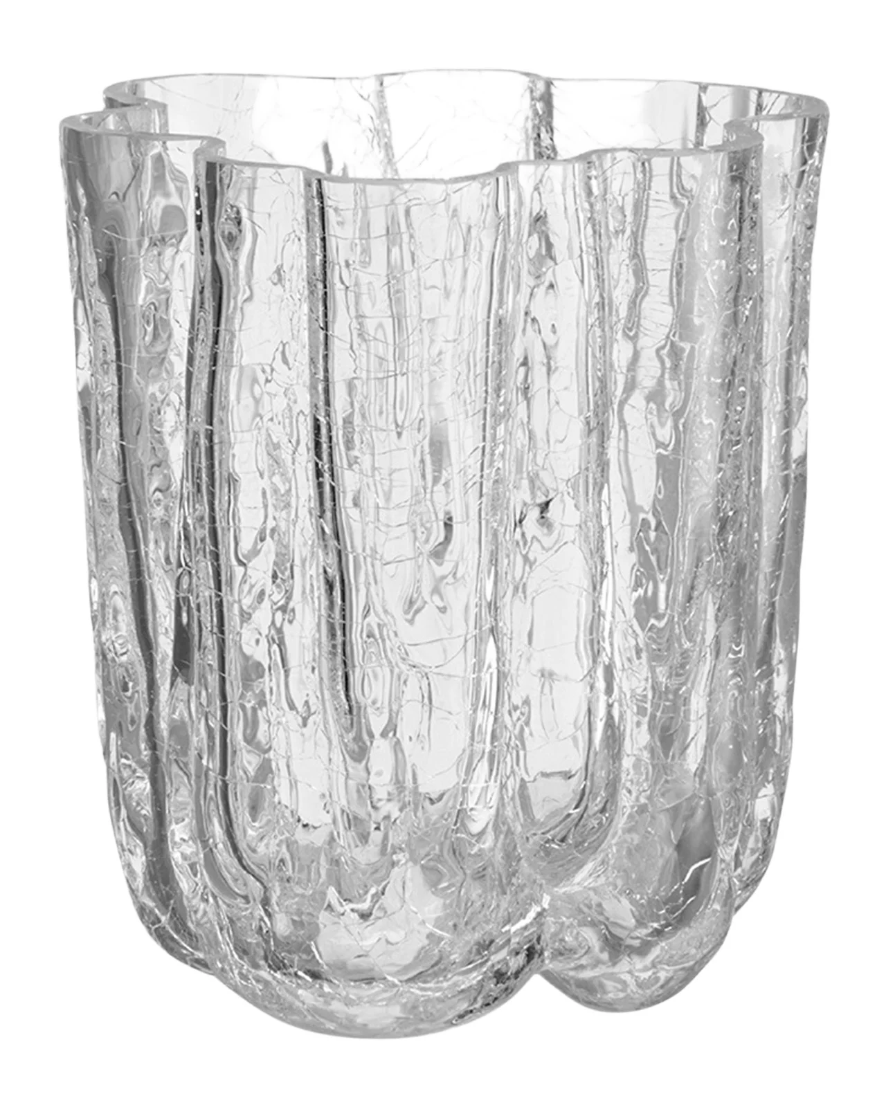 Kosta Boda Crackle Small Vase - 5"