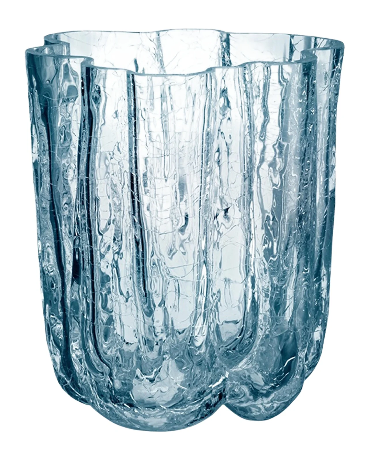 Kosta Boda Crackle Small Vase - 5"